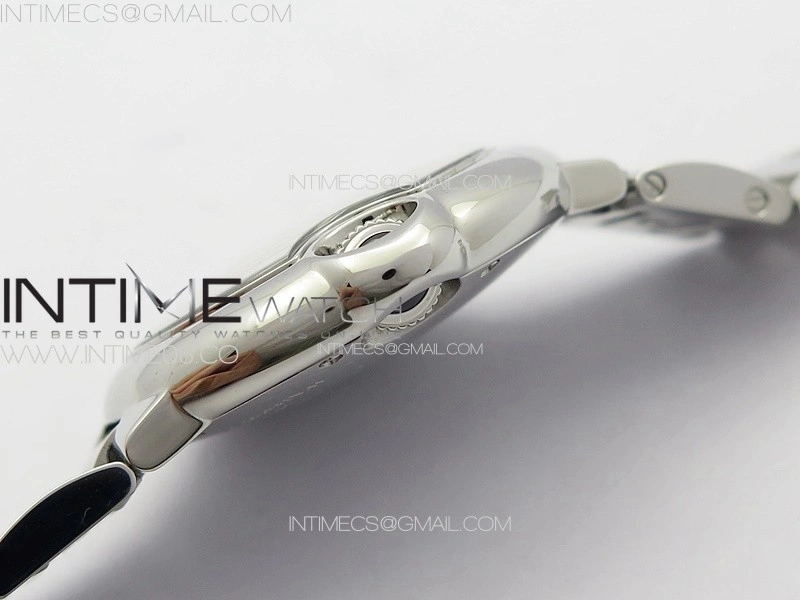 Ballon Bleu 33mm SS V20F 1:1 Best Edition White Textured Dial on SS Bracelet Gen Cal.157 Quartz